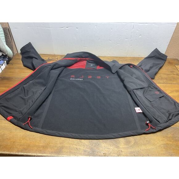 Tesla Service Employee Issue Soft Shell Jacket Womens XL Black - Picture 10 of 16